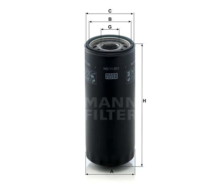 Mann-Filter - WD 11 003 - Wechselfilter
