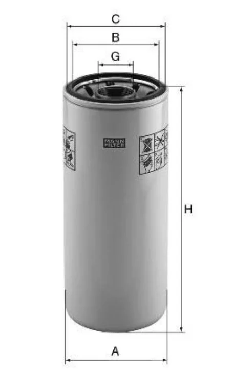 Mann-Filter - WD 13 145/24 - Hydraulikfilter SpinOn