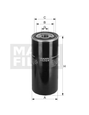 Mann-Filter - WD 13 145/5 - Wechselfilter SpinOn