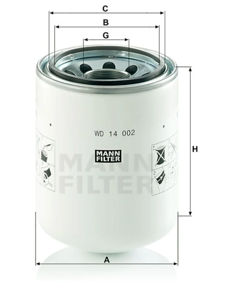 Mann-Filter - WD 14 002 - Ölfilter SpinOn