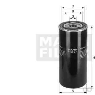 Mann-Filter - WD 940/11 - Wechselfilter SpinOn