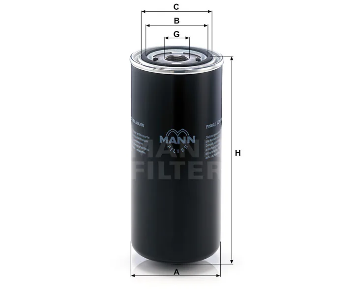 Mann-Filter - WD 962/8 - Wechselfilter SpinOn