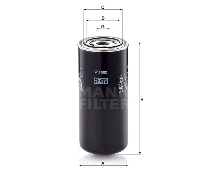 Mann-Filter - WD 962 - Ölfilter SpinOn