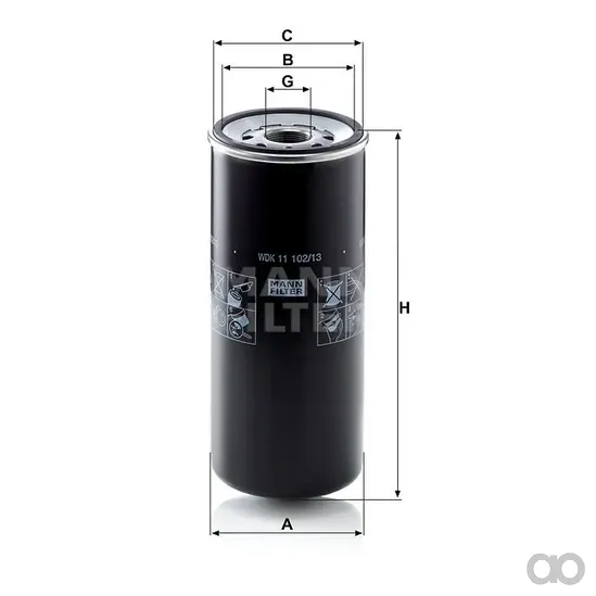 Mann-Filter - WDK 11 102/13 - Kraftstoffwechselfilter
