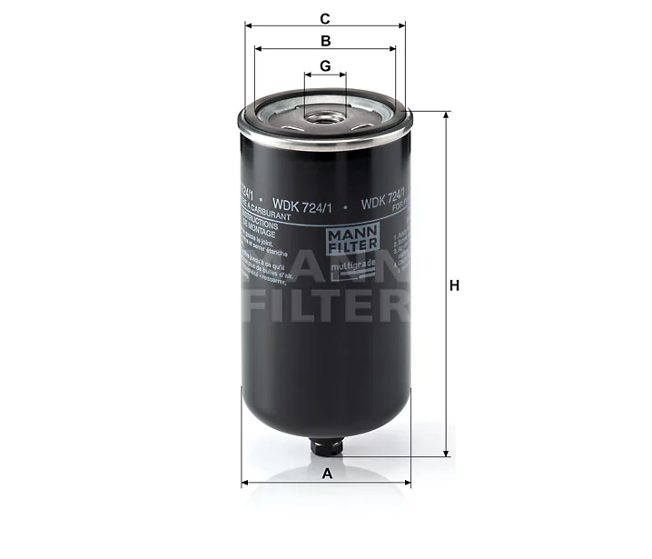 Mann-Filter - WDK 724/1 - Kraftstofffilter SpinOn