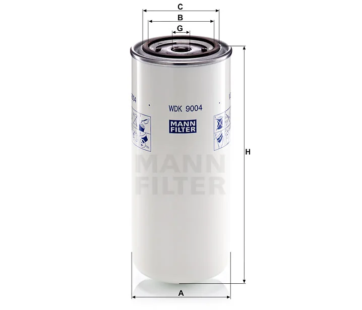 Mann-Filter - WDK 9004 - Kraftstofffilter SpinOn