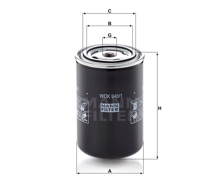 Mann-Filter - WDK 940/1 - Kraftstofffilter SpinOn