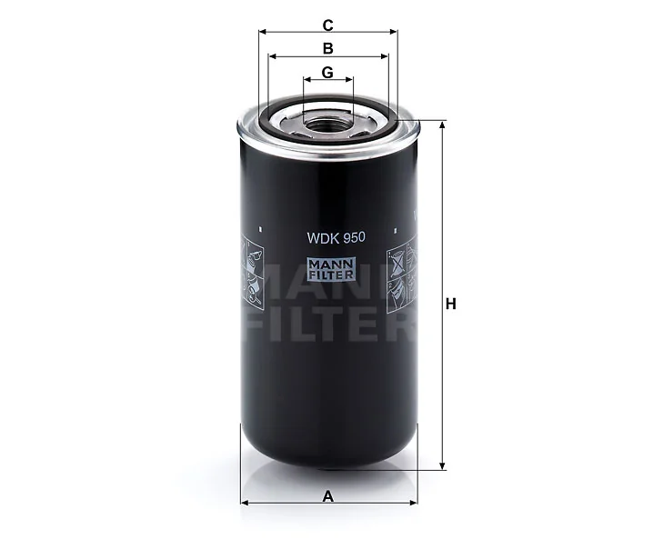 Mann-Filter - WDK 950 - Kraftstoffwechselfilter