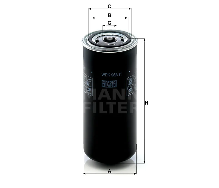 Mann-Filter - WDK 962/11 - Kraftstoffwechselfilter