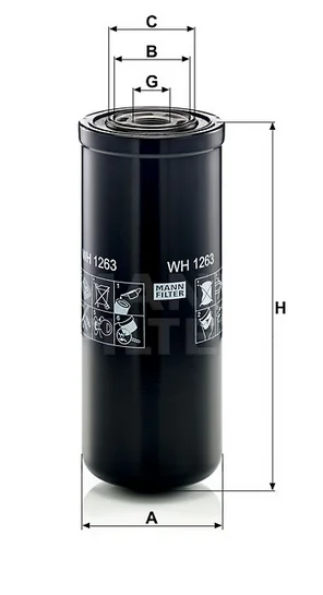 Mann-Filter - WH 1263 - Wechselfilter
