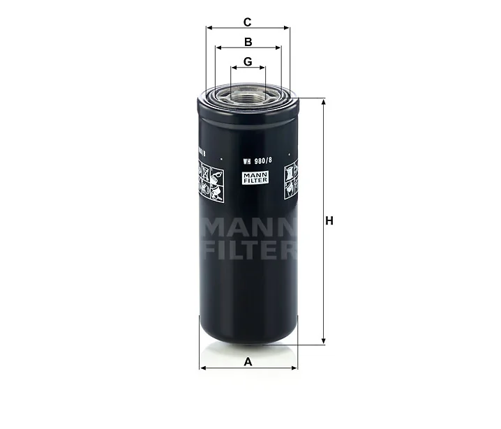 Mann-Filter - WH 980/8 - Wechselfilter