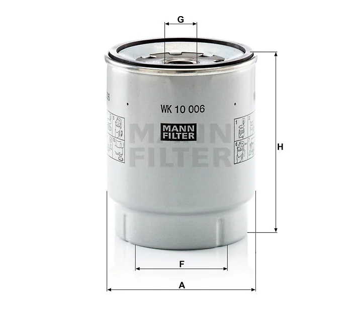 Mann-Filter - WK 10 006 z - Kraftstoffwechselfilter