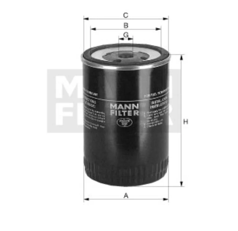 Mann-Filter - WK 10 019 - Kraftstofffilter SpinOn