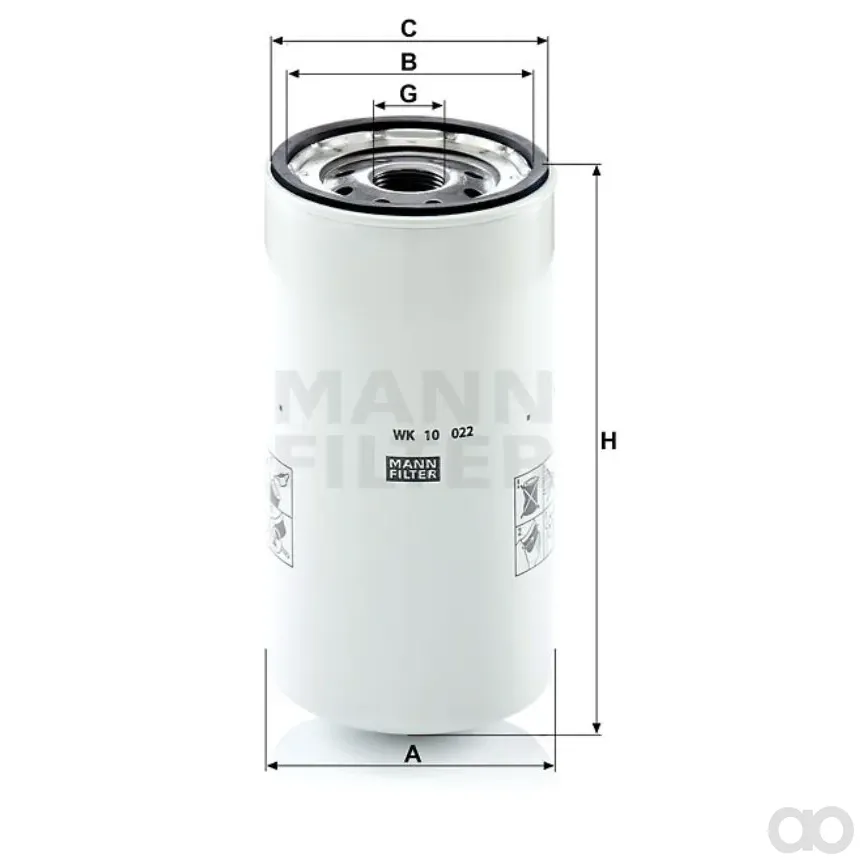 Mann-Filter - WK 10 022 - Kraftstoffwechselfilter