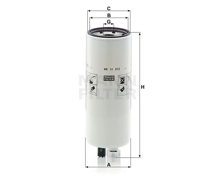 Mann-Filter - WK 11 012 - Kraftstoffwechselfilter