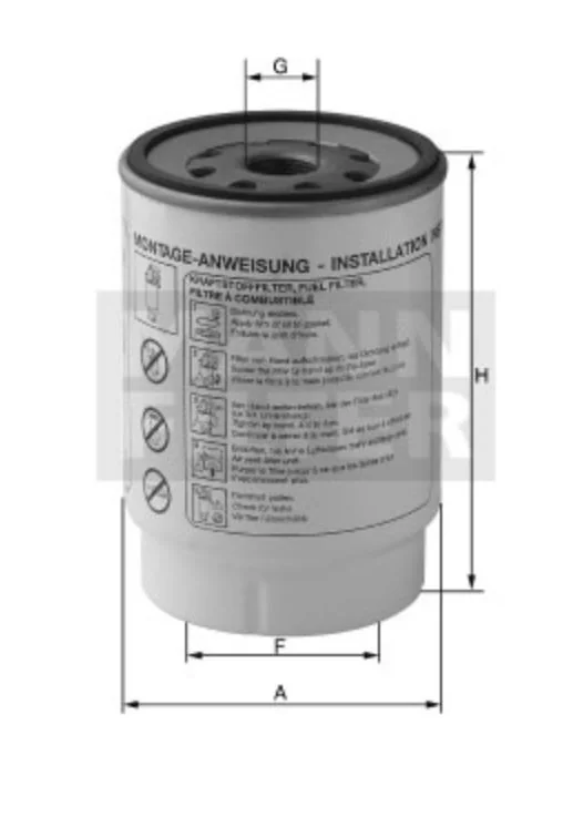 Mann-Filter - WK 11 042 z - Kraftstofffilter SpinOn
