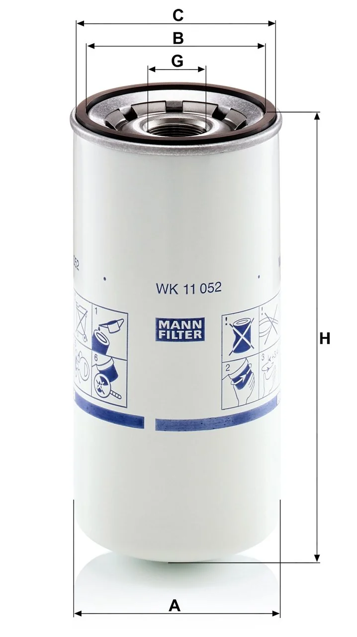 Mann-Filter - WK 11 052 - Kraftstofffilter SpinOn