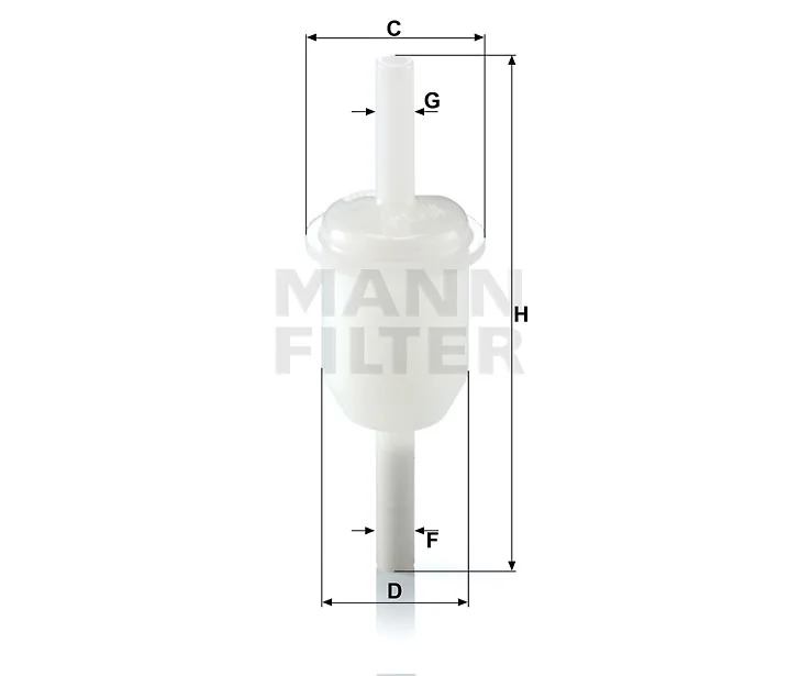 Mann-Filter - WK 31/4 (10) - Kraftstoff-Leitungsfilter (Inline)