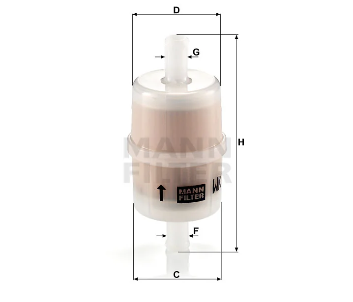 Mann-Filter - WK 32/7 - Kraftstoff-Leitungsfilter (Inline)