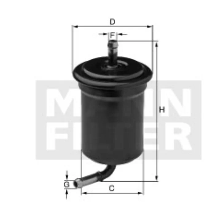 Mann-Filter - WK 5017 - Kraftstoff-Leitungsfilter Inline