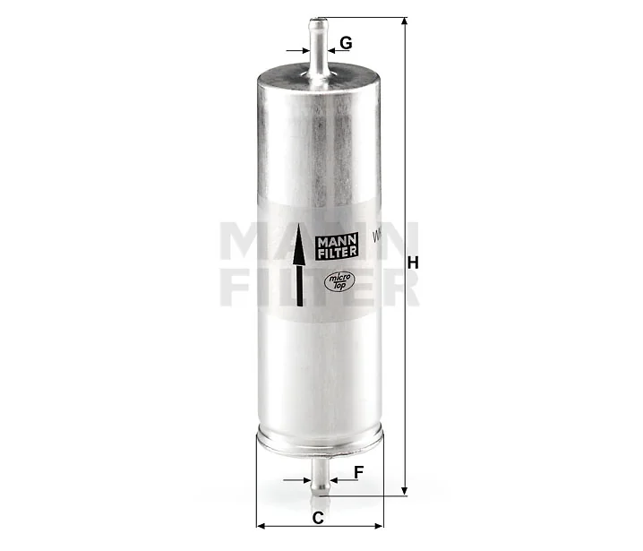 Mann-Filter - WK 516 - Kraftstoff-Leitungsfilter (Inline)