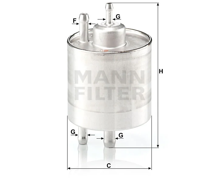 Mann-Filter - WK 711/1 - Kraftstoff-Leitungsfilter (Inline)