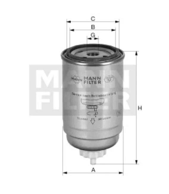Mann-Filter - WK 8025 - Kraftstofffilter SpinOn