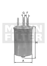 Mann-Filter - WK 8069 - Kraftstoff-Leitungsfilter Inline