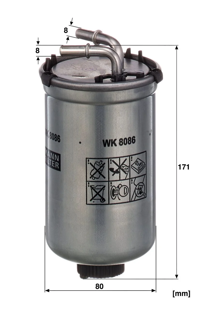 Mann-Filter - WK 8086 - Kraftstoffilterelement