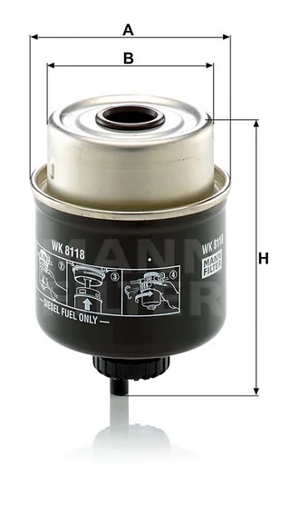 Mann-Filter - WK 8118 - Kraftstofffilter SpinOn