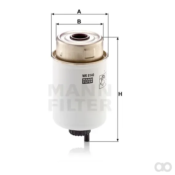 Mann-Filter - WK 8140 - Kraftstoffwechselfilter