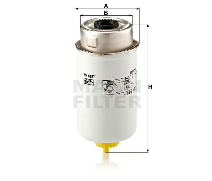 Mann-Filter - WK 8157 - Kraftstofffilter SpinOn