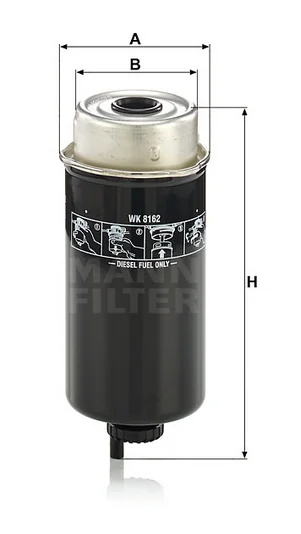 Mann-Filter - WK 8162 - Kraftstofffilter SpinOn