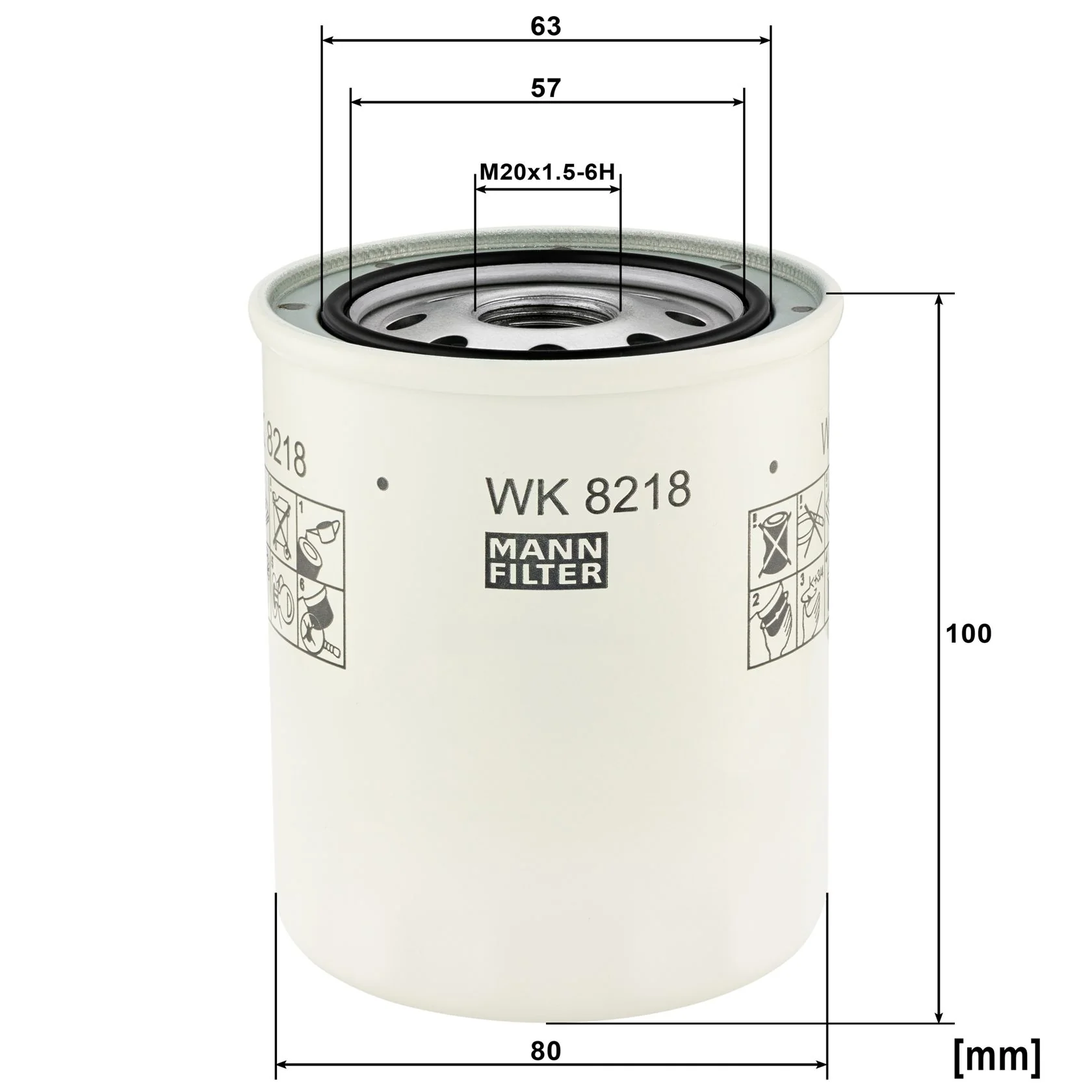 Mann-Filter - WK 8218 - Kraftstofffilterelement