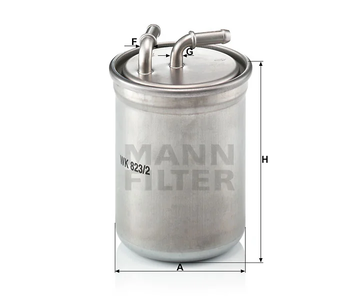 Mann-Filter - WK 823/2 - Kraftstoff-Leitungsfilter (Inline)