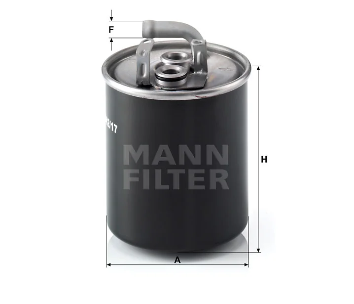 Mann-Filter - WK 842/17 - Kraftstoff-Leitungsfilter (Inline)