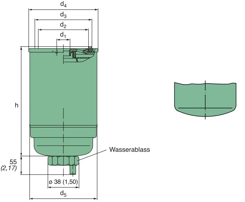 Mann-Filter - WK 842/6 - Kraftstoffwechselfilter