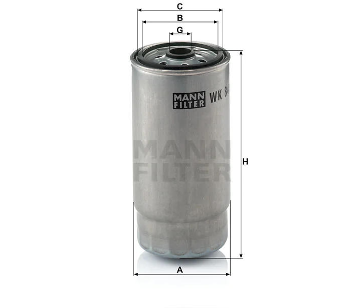 Mann-Filter - WK 845/7 - Kraftstoffwechselfilter