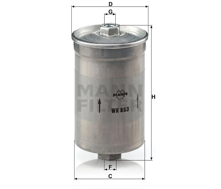 Mann-Filter - WK 853 - Kraftstoffwechselfilter