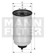 Mann-Filter - WK 9041 x - Kraftstoffwechselfilter