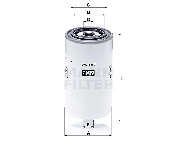 Mann-Filter - WK 9047 - Kraftstofffilter SpinOn