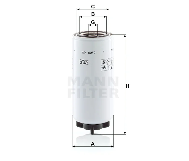 Mann-Filter - WK 9052 x - Kraftstoffwechselfilter