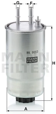 Mann-Filter - WK 9053 z - Kraftstoff-Leitungsfilter (Inline)