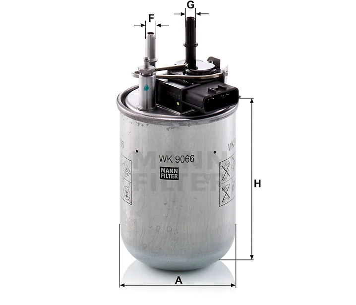 Mann-Filter - WK 9066 - Kraftstofffilter Inline