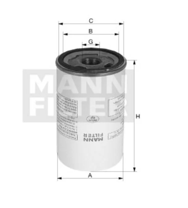Mann-Filter - WK 930/8 - Kraftstoffwechselfilter