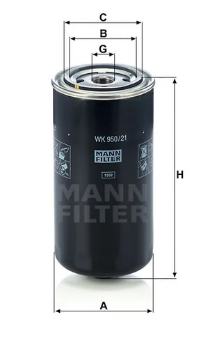 Mann-Filter - WK 950/21 - Kraftstoffwechselfilter