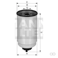 Mann-Filter - WK 965/4 x - Kraftstoffwechselfilter