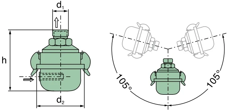 Mann Hummel - 41 004 82 123 - Luftfilter (Dämpferfilter M 22x1,5)