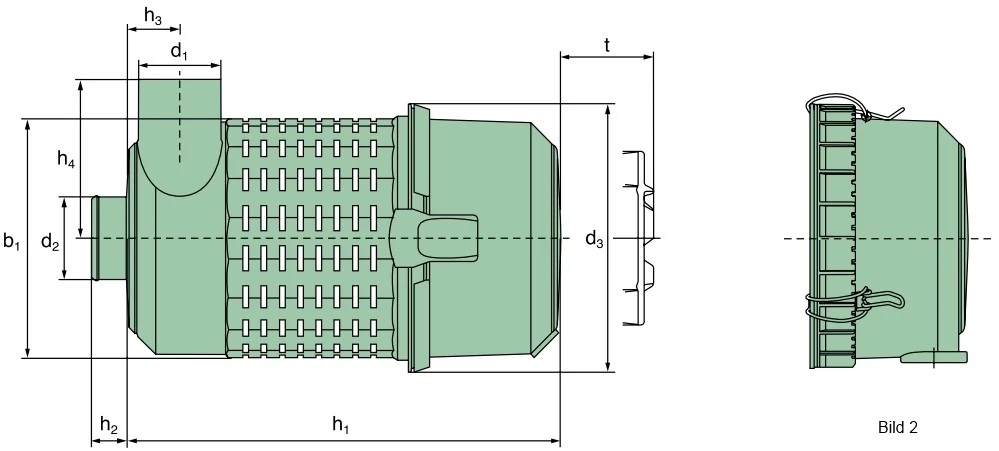 Mann Hummel - 45 480 92 960 - Luftfilter (Europiclon Vakuumfilter)