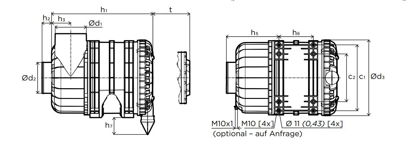 Mann Hummel - 45 921 92 961 - Luftfilter (Entaron XD 28-32)